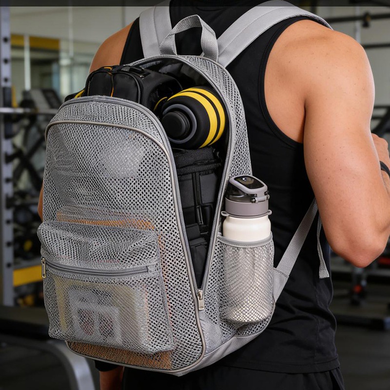 Outdoor Sport Bag - Mochila de malla transpirable, bolsa deportiva