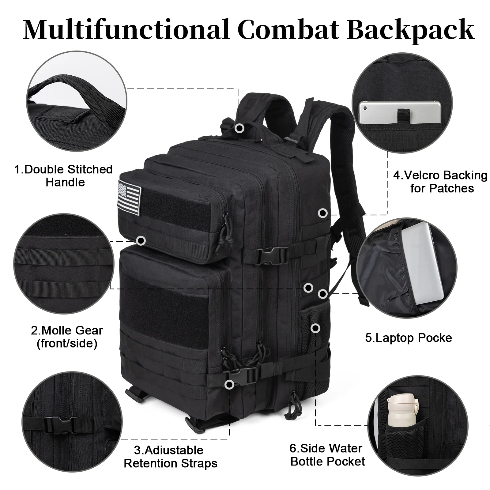 Mochila Táctica Militar de 60L - Outdoor Sport Bag reseña y precio