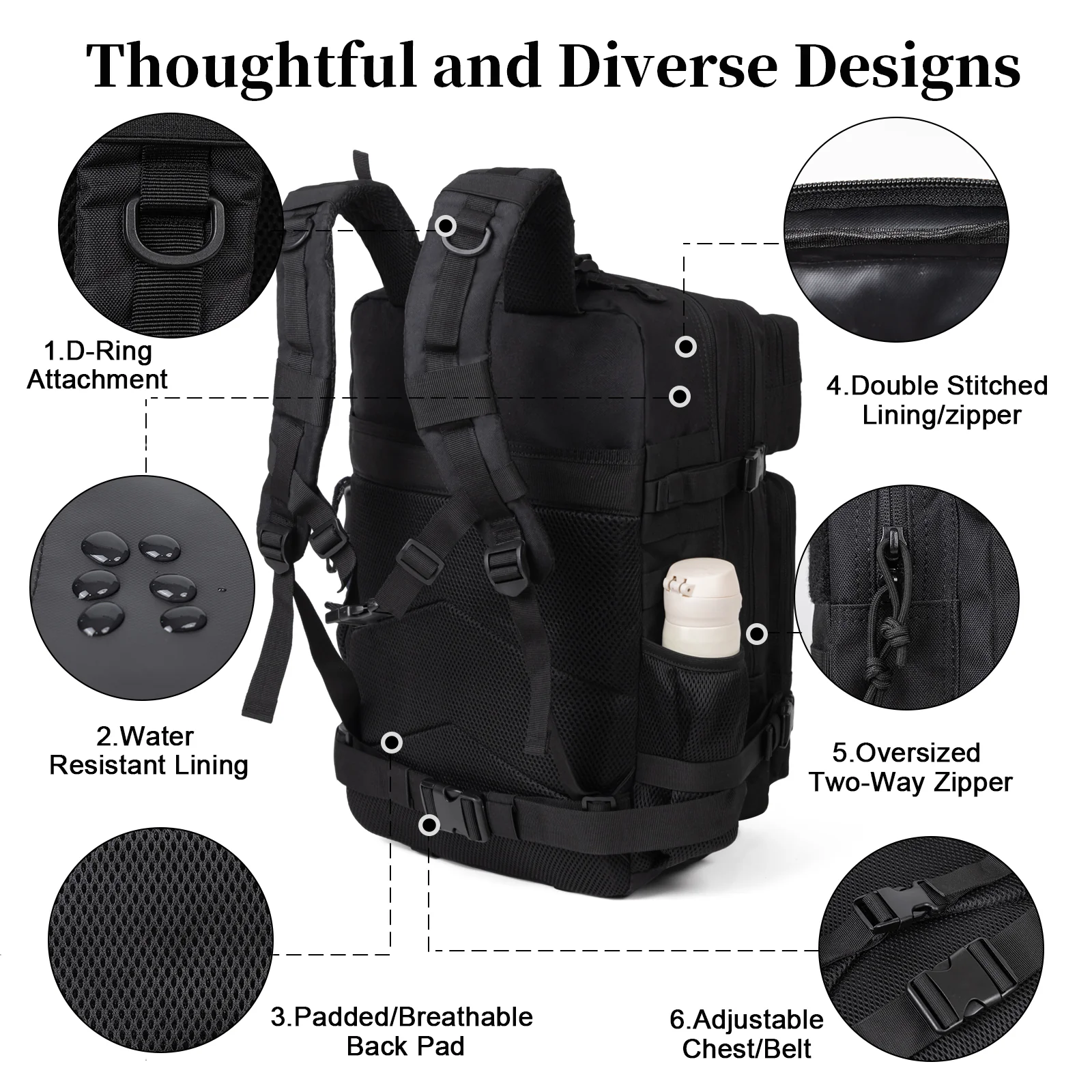 Mochila Táctica Militar de 60L - Outdoor Sport Bag reseña y precio