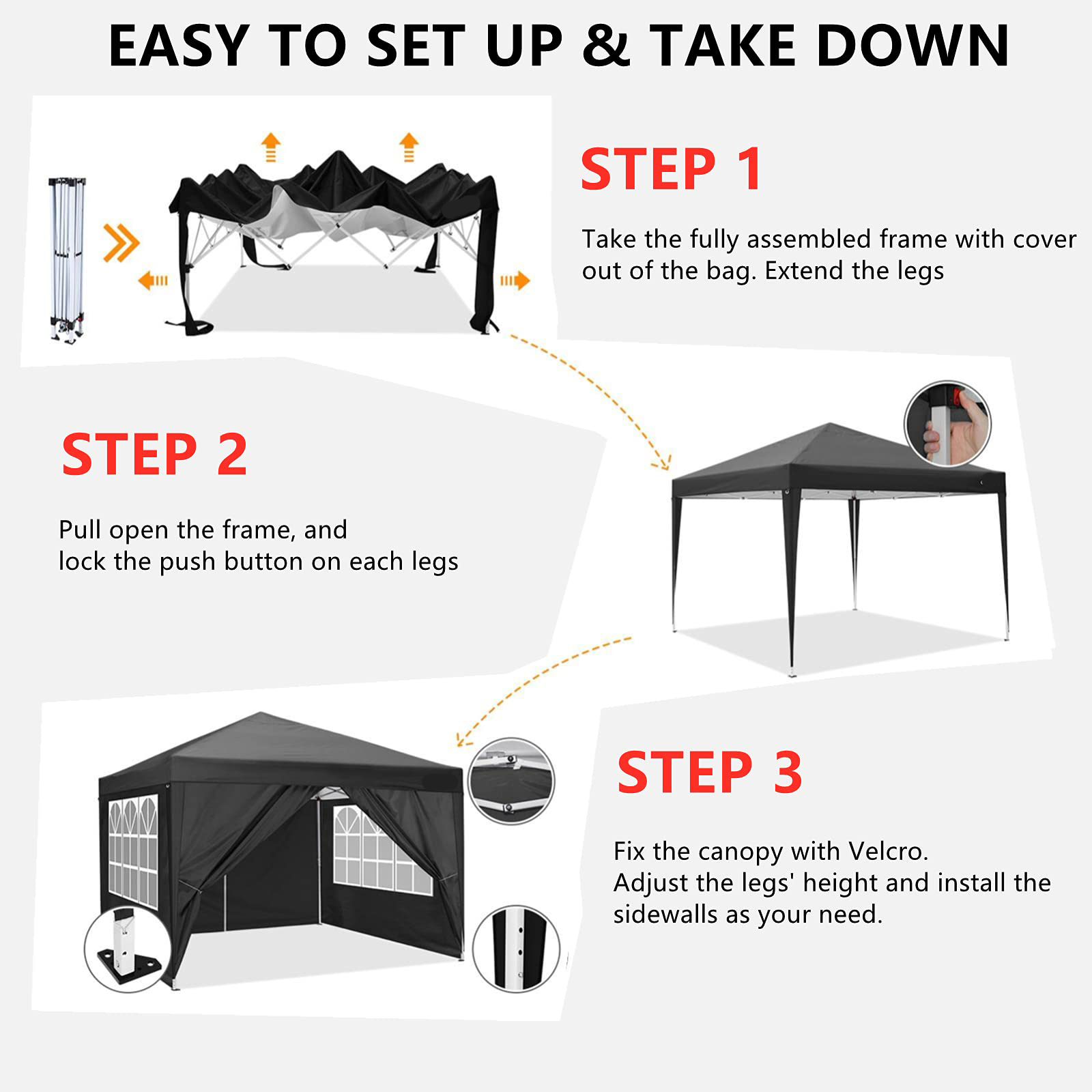 Carpa Plegable de 10x10 Pies,  - Outdoor Sports Center reseña y precio